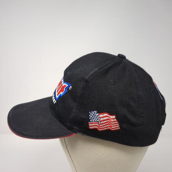 Summit Racing Equipment U.S. Flag Strapback Baseball Cap Black One Size 6 Panel - Picture 3 of 9